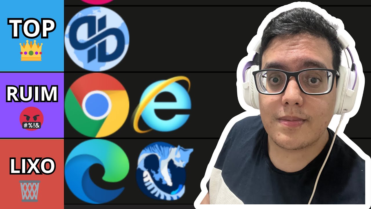 A Tierlist SUPREMA dos Navegadores de Internet 🚀