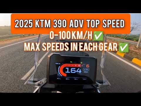 2025 KTM 390 Adventure TOP SPEED | 0-100 kmph Acceleration | Max Speeds in Each Gear TESTED