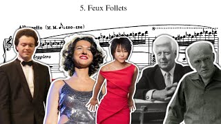 Download lagu Feux Follets (F. Liszt) performed by 12 great pianists mp3