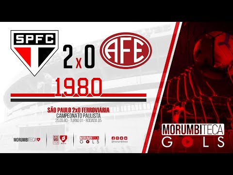 São Paulo 2x0 Ferroviária - Paulista 1980 - Turno 01 - rodada 05 - 25/05/1980