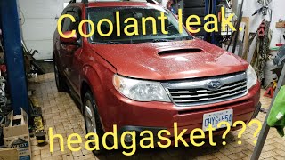How to fix coolant leak Subaru Forester turbo