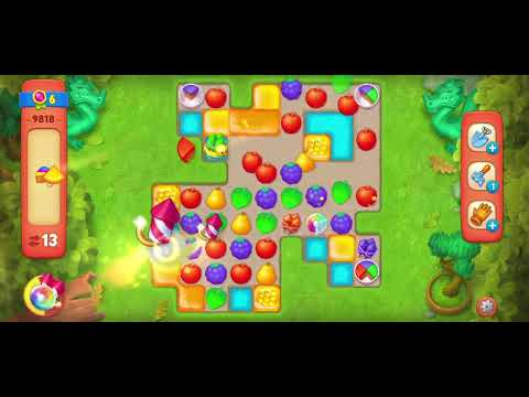 Hard Level 9818 ▪︎ beat level in 7 moves ▪︎ no hacks, real play ☆ Gardenscapes by Anne