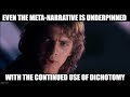 Anakin has a doctorate in Darth Plageius the Wise Studies