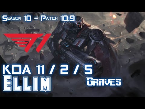 T1 Ellim GRAVES vs KAYN Jungle - Patch 10.9 KR Ranked