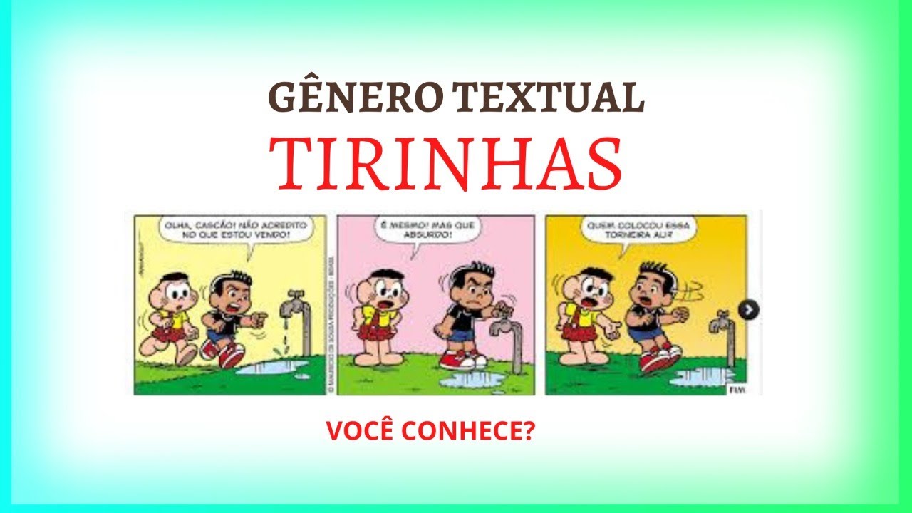 GÊNERO TEXTUAL TIRINHAS. [Aula Fácil e Divertida]