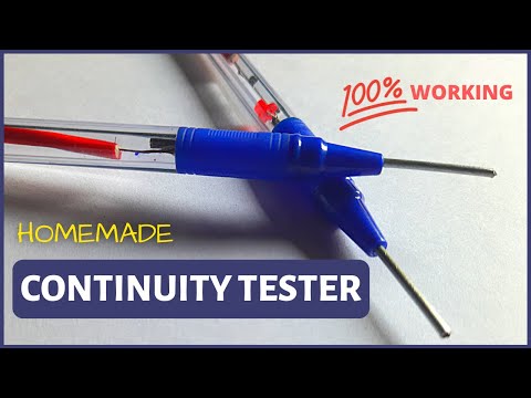 How to make a continuity tester at home | continuity tester pen | Make continuity tester with light