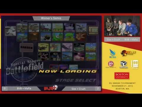 BUST3 - BVB + Mafia (Red) vs Slox + Crush (Blue) - SSBM Doubles WS