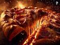 Fire Double Cheese Pizza Ultimate Cheese Pull 100k
