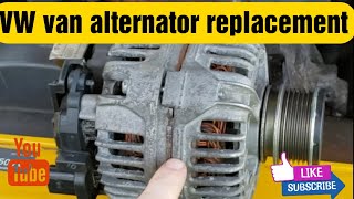 how to replace alternator vw van