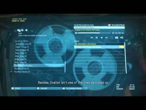 MGS V: TPP - Cassette Tapes (11) + Music Tapes (7) + Acquired Tapes (5)
