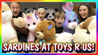 SILLY SARDINES AT TOYS R US | HIDE AND SEEK | We Are The Davises