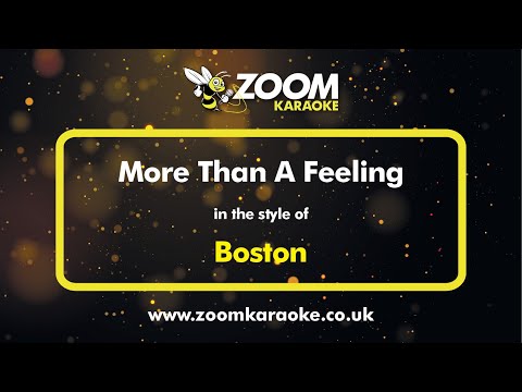 Boston - More Than A Feeling - Karaoke Version from Zoom Karaoke