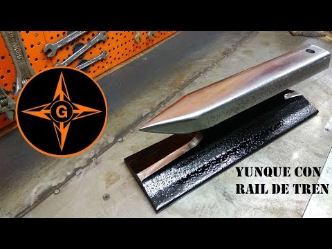 I turn a Railroad Track into an Anvil! Simple & Easy DIY - Homemade Anvil