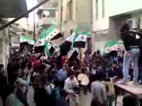 مظاهرة في برزة في محافظة دمشق في أحد "الشهيد مصطفى جركس"