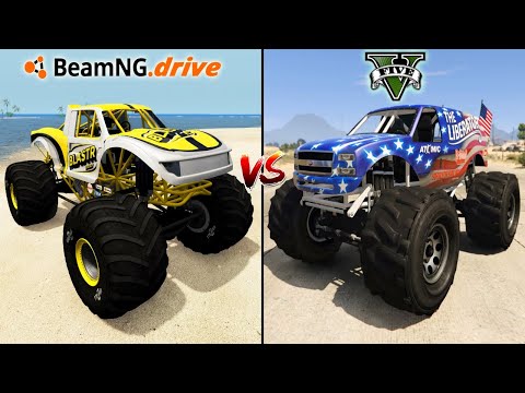 BEAMNG.DRIVE MONSTER TRUCK VS GTA 5 MONSTER TRUCK - WHICH IS BEST?