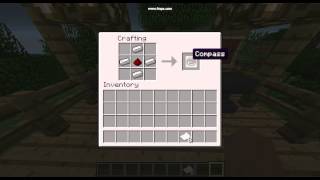 How to make a map+compass in Minecraft 1.6.2