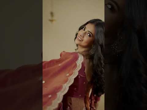 Orange Designer Anarkali Suit Set in Cosmo Fabric with Heavy Sequins & Thread Embroidery