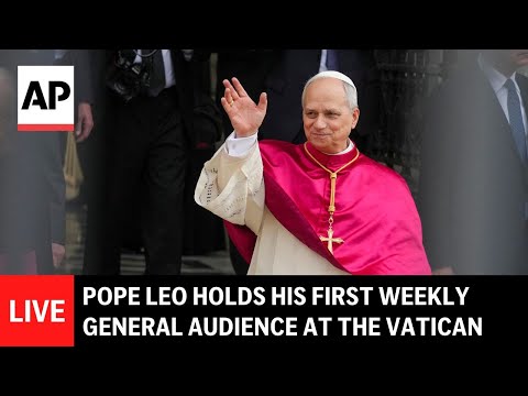 LIVE: Pope Leo XIV holds his first weekly general audience at the Vatican