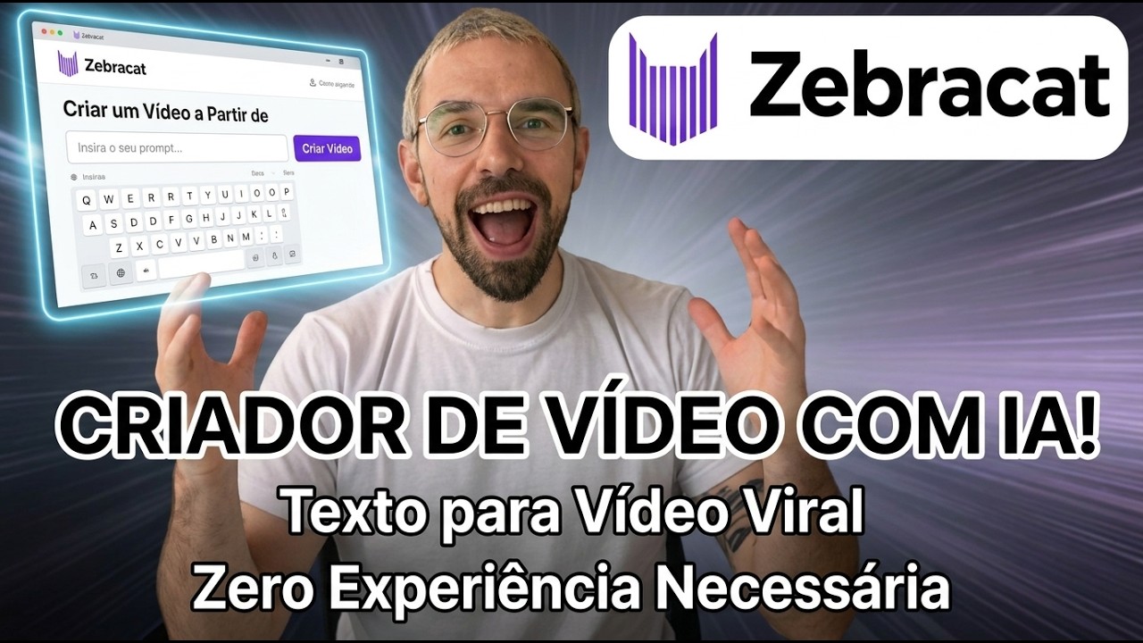 O Fim da Edição? Este Gerador de Vídeo de IA Faz Tudo por Você (Zebracat)