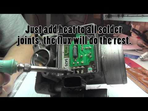 Nissan Micra K11 throttle body resolder (mass air flow error repair)