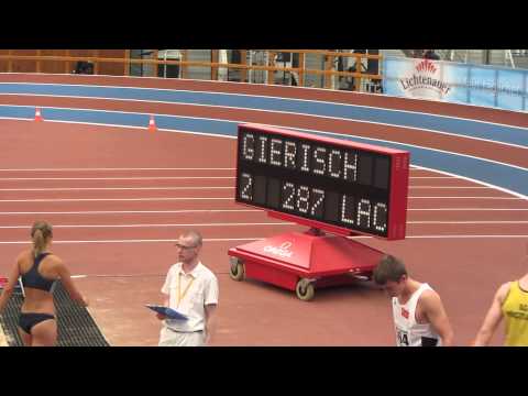 Sächsische Leichtathletik Hallenmeisterschaften 18.01.2015 - Dreisprung F Kristin Gierisch 13,60m