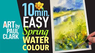 10 Minute Easy Spring Watercolour