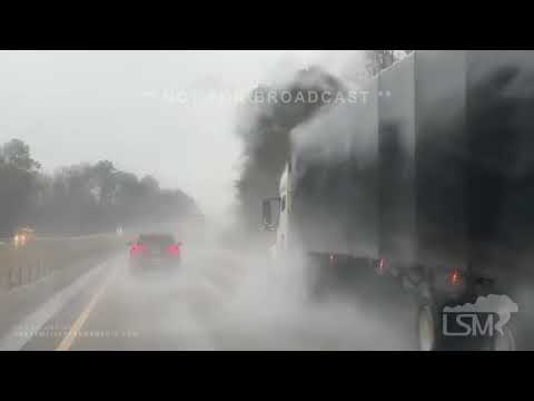 02-11-2023 Forest, MS - Heavy Rain - Mixed Precip on I20 - Accident.mov