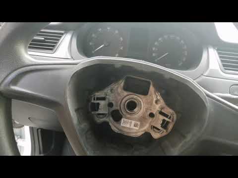 Как снять руль на Skoda rapid? Ставлю кожаный руль. DIY