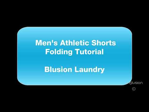 Men's Athletic Shorts Folding Tutorial - Blusion Laundry