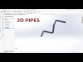 Solidworks Tutorial On How To Draw 3D Pipes