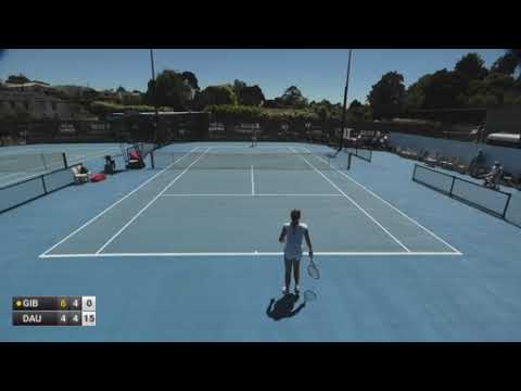 Gibson Talia v (Q)Daubnerova Nikola - W25 Burnie (last games)