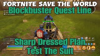 221) Fortnite Save The World - Sharp Dressed Plan - Test The Suit - Mythic Soldier Carbide Reward!!!