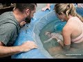 Unassisted Home Water Birth Baby #7