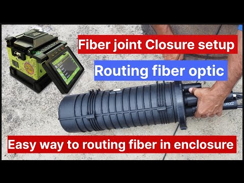 🔆How to Routing Fiber Optics cable in Enclosur || 🧐फाइबर केबल राउटिंग || Enclosur Setup |🔄💥💯