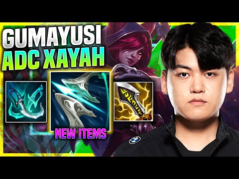 GUMAYUSI PICKS XAYAH WITH NEW ITEM GALEFORCE! - T1 Gumayusi Plays Xayah ADC vs Ezreal!