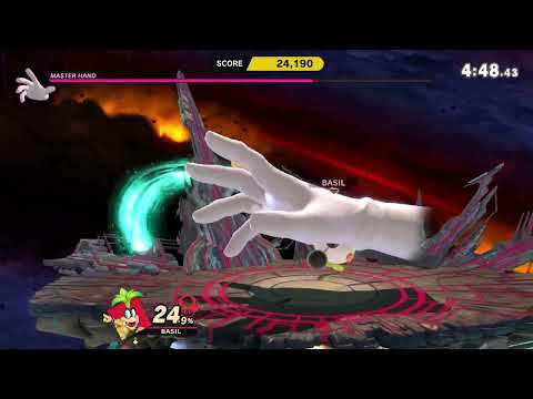 Super Smash Bros Ultimate (NS) Classic Mode Boss - Master Hand (Iggy - Bowser Jr)
