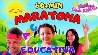Vídeo Educativo Infantil Completo – 1 Hora de ABC, Números e Cores | Melody Lima Kids