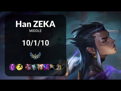 Han Zeka Yone vs Azir MIDDLE - KR CHALLENGER Patch 13.12