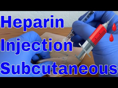 How to give a Heparin Subcutaneous Injection