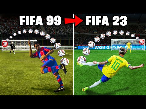 Scoring a CRAZY Goal with Ronaldinho in Every FIFA