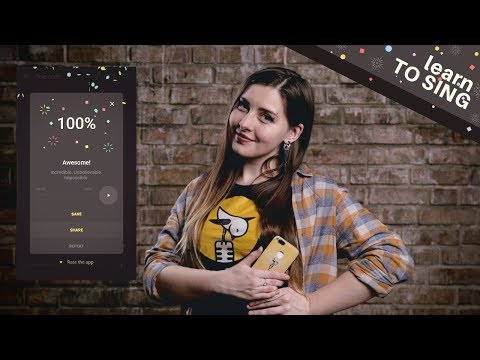 Singing app Vocaberry. Vocal training. Karaoke Video