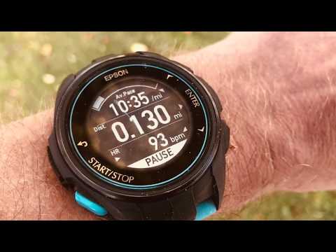 Demonstration Epson ProSense 307 GPS Watch with Wrist Heart Rate