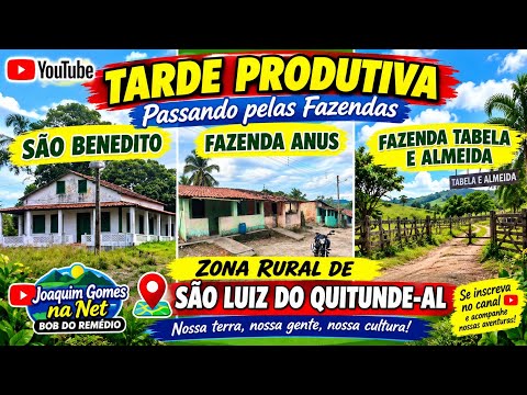 ATUALIZAÇÃO DO CANAL / FAZENDA ANUS / TABELA / FAZENDA ALMEIDA / ZONA RURAL DE SÃO LUIZ DO QUITUNDE