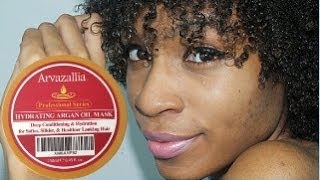 How To Deep Condition Natural Hair using Arvazallia Hair Masque