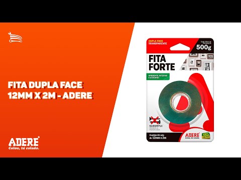Fita Dupla Face Adermax 12mm x 2M  - Video