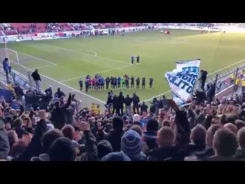 2015-02-28 - Hallescher FC vs. F.C. Hansa Rostock - 27. Spieltag 2014/15 - Gästekurve