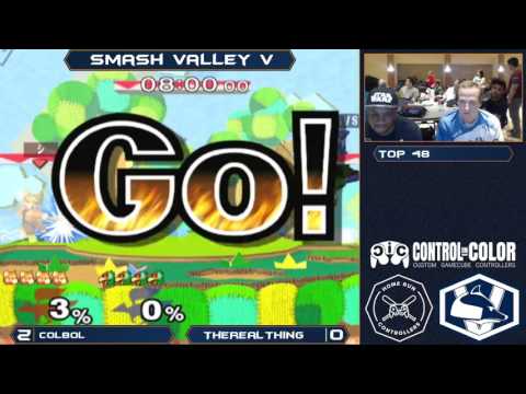 Colbol vs TheRealThing - Melee Top 48 - Smash Valley V