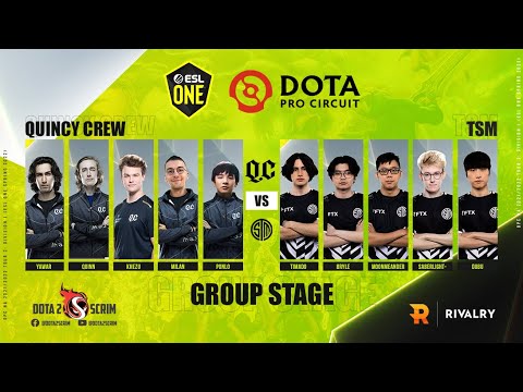 Quincy Crew vs TSM FTX - DPC NA 2021/22 Tour 2: Division I - Group Stage - B03