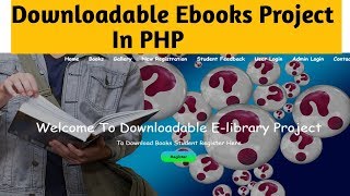 Downloadable E-books Project/E-library Project in php