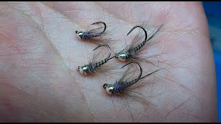 Tying one of the Top Grayling  Nymphs with Davie McPhail
